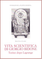 Maria Giulia LUGARESI, Vita scientifica di Giorgio Bidone. Torino dopo Lagrange